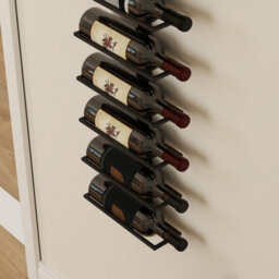 Homcom Wall Mount Wine Rack, Wall Wine Rack For 10 Wine Bottles, Black - thumbnail 8