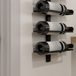 Homcom Wall Mount Wine Rack, Wall Wine Rack For 10 Wine Bottles, Black - thumbnail 9