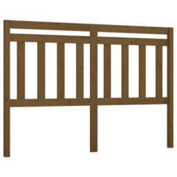 Berkfield Bed Headboard Honey Brown 146X4X100 Cm Solid Wood Pine - thumbnail 2