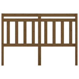 Berkfield Bed Headboard Honey Brown 146X4X100 Cm Solid Wood Pine - thumbnail 3
