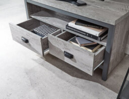 Gfw Boston Corner Tv Unit Grey - thumbnail 3