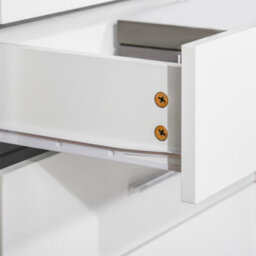 Homcom Storage Cabinet Vertical Drawer Chest Of 4 W/ Metal Rails Anti-Tip - thumbnail 8