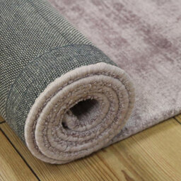 Pink Viscose Easy To Clean Plain Handmade , Luxurious , Modern Rug For Living Room, Bedroom - 160Cm X 230Cm - thumbnail 6