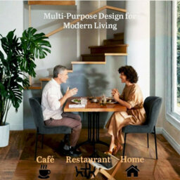 Evre Dark Grey Freddie Dining Chairs Set Of 2, Upholstered, Corduroy, Stain-Resistant, Metal Frame, Non-Marking Foot - 9 Colours - thumbnail 7