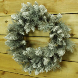 Samuel Alexander 50Cm Premier Snow Tipped Silver Christmas Glitter Door Wreath Decoration - thumbnail 5