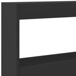 Berkfield Headboard Cabinet With Led Black 180X17X102 Cm - thumbnail 9