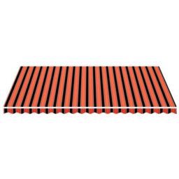 Walplus Replacement Fabric For Awning Garden Sun Shade Canopy Gazebo For Back Door, Porch, Patio Orange And Brown 5X3.5 M - thumbnail 3