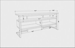 Decorotika Merrion Tv Stand Tv Unit For Tv's Up To 50 Inch White And Oak - thumbnail 6