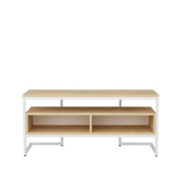 Decorotika Merrion Tv Stand Tv Unit For Tv's Up To 50 Inch White And Oak - thumbnail 4