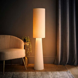 Valuelights Ash Cream Boucle Midi Floor Lamp - thumbnail 2