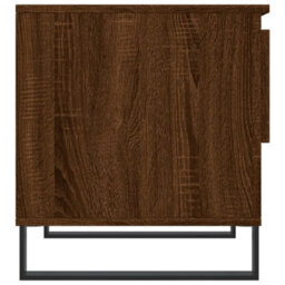 Berkfield Modern Coffee Table Brown Oak 50X46X50 Cm Engineered Wood - thumbnail 7