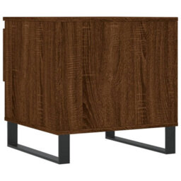 Berkfield Modern Coffee Table Brown Oak 50X46X50 Cm Engineered Wood - thumbnail 8