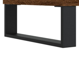 Berkfield Modern Coffee Table Brown Oak 50X46X50 Cm Engineered Wood - thumbnail 9
