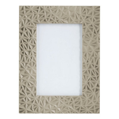 Orsina Prisma Grey High Gloss Photo Frame, Contemporary Geometric Design With Glossy Finish And 4X6 Display - image 1