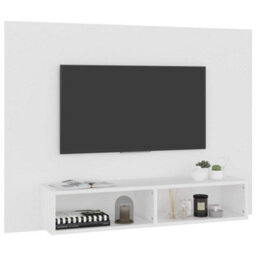 Berkfield Wall Tv Cabinet White 120X23.5X90 Cm Engineered Wood - thumbnail 5