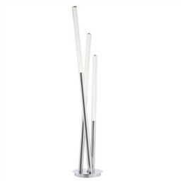Luminosa Lighting Luminosa Glacier Led 3 Light Floor Lamp Chrome, Acrylic With Bubbles