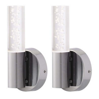First Choice Lighting Set Of 2 Orin - Bathroom Wall Light With Bubble Details - image 1