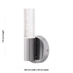 First Choice Lighting Set Of 2 Orin - Bathroom Wall Light With Bubble Details - thumbnail 6