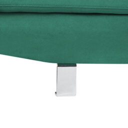 Beliani Corner Sofa 5 Seater Norrea Velvet Emerald Green Left Hand - thumbnail 7
