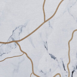 Ivory Gold Abstract Modern Rug Easy To Clean Living Room Bedroom And Dining Room-150Cm X 230Cm - thumbnail 3