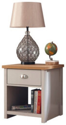 Gfw Lancaster 1 Drawer Lamp Table Grey - thumbnail 7