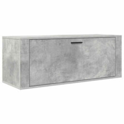 Vidaxl Wall Shoe Cabinet Concrete Grey 100X35X38 Cm Engineered Wood - thumbnail 2