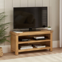 The Furniture Market Marbury Oak Small Tv Unit Stand Up To 50 Tv Size