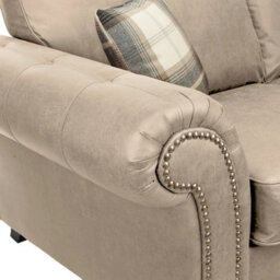 Oakland Suede Leather 2C1 Corner Sofa Marble - thumbnail 6