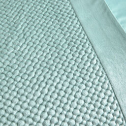 Soirée Iras Luxury Quilted Detailing Duck Egg Duvet Cover Set - thumbnail 3
