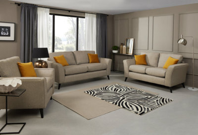 Modern Home Caxton 3+2 Seater Sofa Set With Armchair Oatmeal - image 1