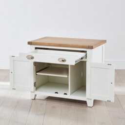 The Furniture Market Cheshire White Painted Hideaway Computer Desk - thumbnail 6