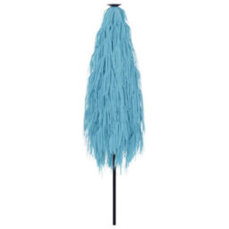 Berkfield Garden Parasol With Steel Pole Blue 388X388X248 Cm - thumbnail 6