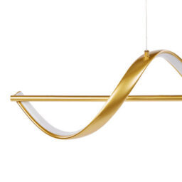 Wyld and Coco Lumalux Led Pendant Lamp Gold - Geometric Aluminium Suspension Light, Warm White Led, Adjustable Height - thumbnail 5
