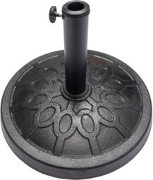 Relsy Black Stone Heavy Duty 12 Kg Resin Parasol Base - thumbnail 1