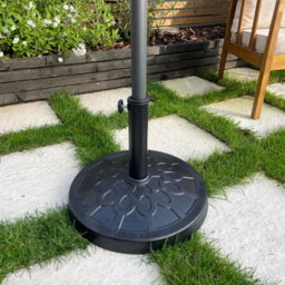 Relsy Black Stone Heavy Duty 12 Kg Resin Parasol Base - thumbnail 2