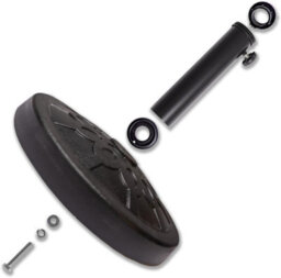 Relsy Black Stone Heavy Duty 12 Kg Resin Parasol Base - thumbnail 5