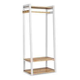 Statement Furniture Florence White Open Wardrobe With Shelves - thumbnail 9