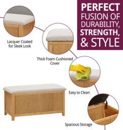 Hallowood Furniture Aston Blanket And Toy Box - thumbnail 5