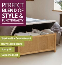 Hallowood Furniture Aston Blanket And Toy Box - thumbnail 3