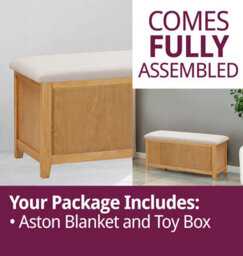 Hallowood Furniture Aston Blanket And Toy Box - thumbnail 7
