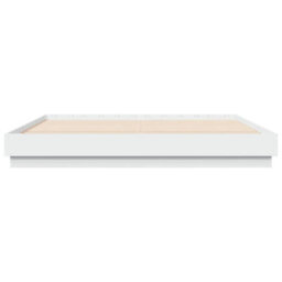 Berkfield Bed Frame With Led Without Mattress White 180X200 Cm Super King - thumbnail 6