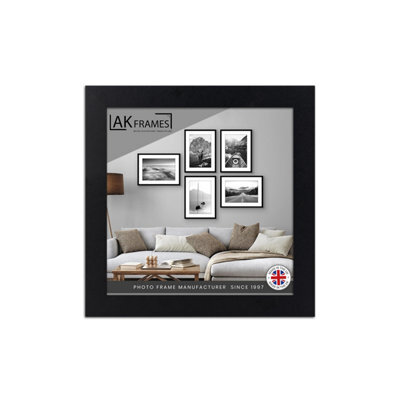 AK Frames 40X40Cm Matte Black Poster Frame - Modern Picture Frame For Wall Art, Prints And Photos - Durable And Stylish Display Frame - image 1