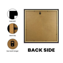 AK Frames 40X40Cm Matte Black Poster Frame - Modern Picture Frame For Wall Art, Prints And Photos - Durable And Stylish Display Frame - thumbnail 2