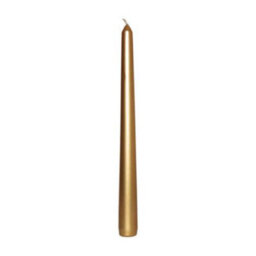 Price's Candles Prices Fresh Air Venetian 10 Inch Dinner Candle Pack Of 10 Wrapped Gold - thumbnail 2