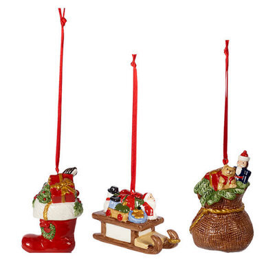 Villeroy & Boch Nostalgic Set Of 3 Christmas Ornaments - image 1
