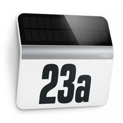 Steinel Xsolar Lh-N Stainless Steel Solar Outdoor House Number Twilight Sensor Dusk To Dawn Incl. Adhesive House Numbers - image 1