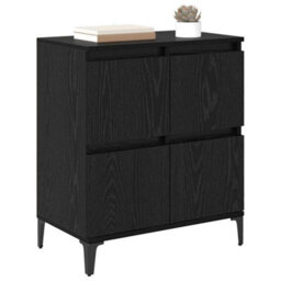 Walplus Sideboard Black Oak 60 X 35 X 70 Cm Engineered Wood And Iron - thumbnail 3