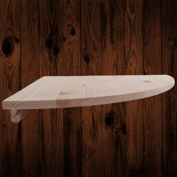 Woodeedoo Triangle Pine Corner Shelf Set Of 2 With Visible Supports Wall Mounted Storage Ledge 40 X 40 X 1.4 Cm - thumbnail 4