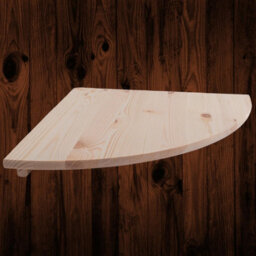 Woodeedoo Triangle Pine Corner Shelf Set Of 2 With Visible Supports Wall Mounted Storage Ledge 40 X 40 X 1.4 Cm - thumbnail 3