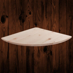 Woodeedoo Triangle Pine Corner Shelf Set Of 2 With Visible Supports Wall Mounted Storage Ledge 40 X 40 X 1.4 Cm - thumbnail 6